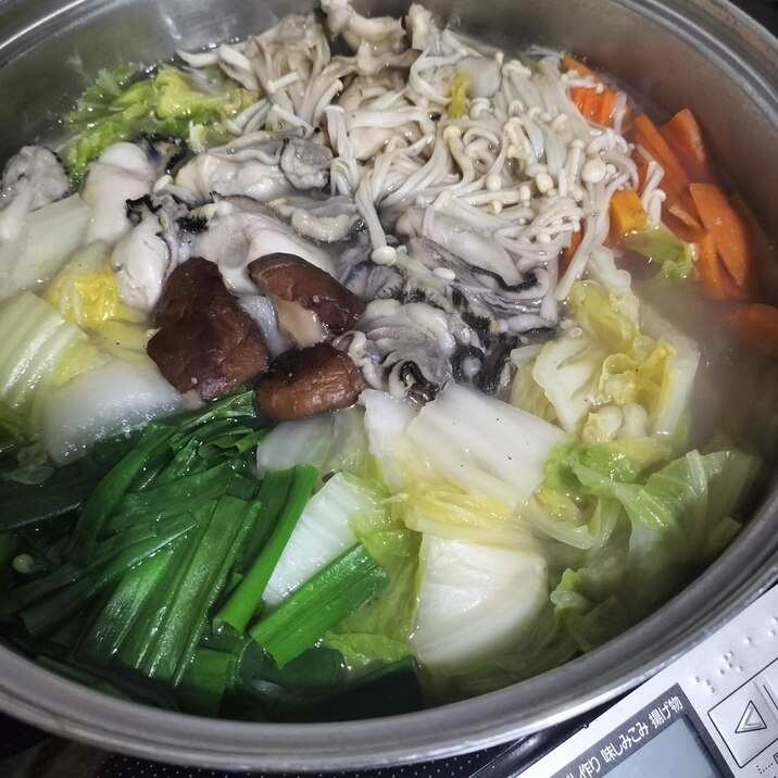 牡蠣の寄せ鍋